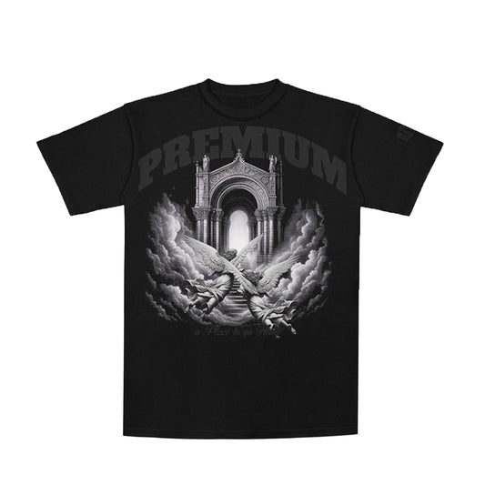 Premium Milano Mens Paradiso Crew Neck T-Shirt CT261-118 Black