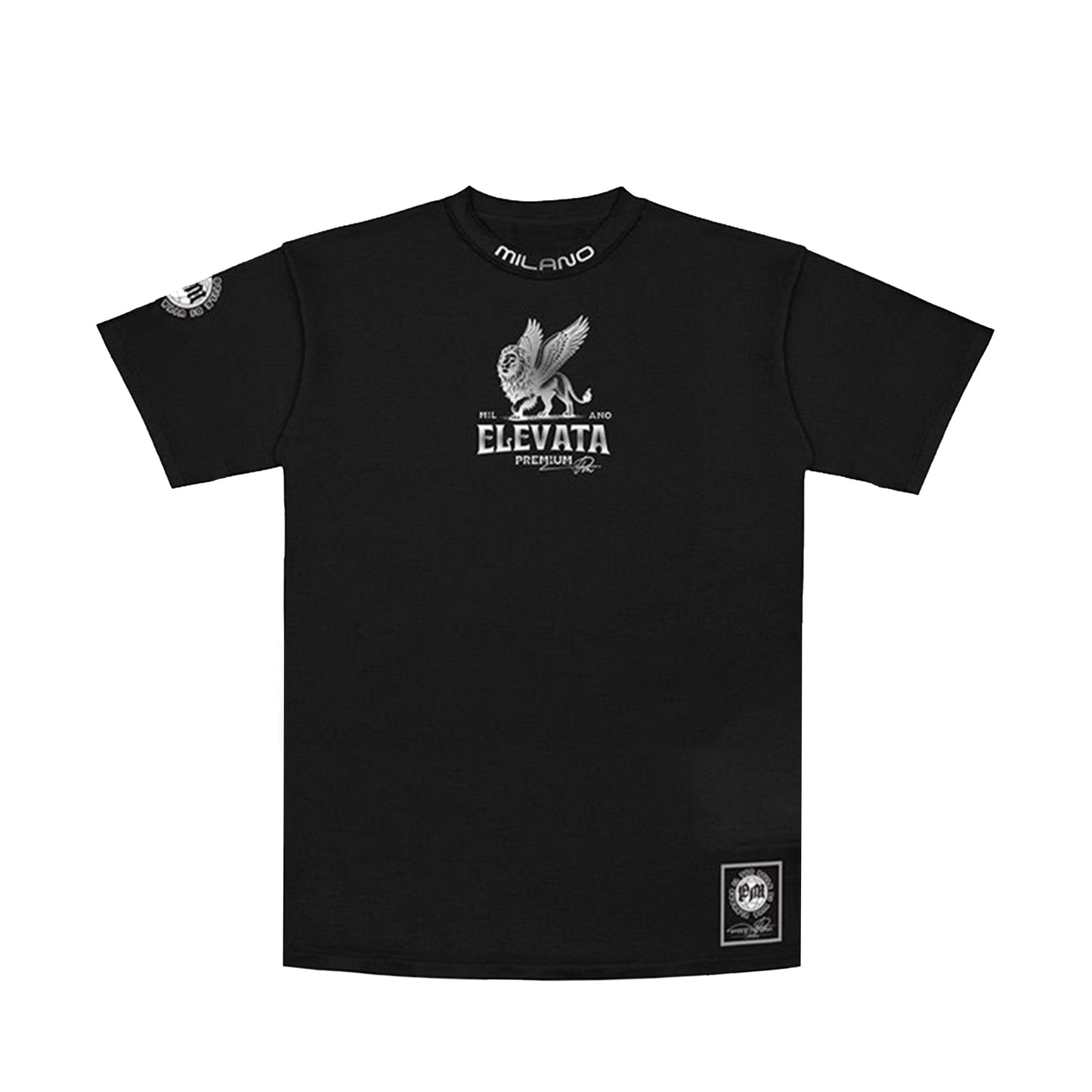 Premium Milano Mens Divine Crew Neck T-Shirt CT261-124 Black