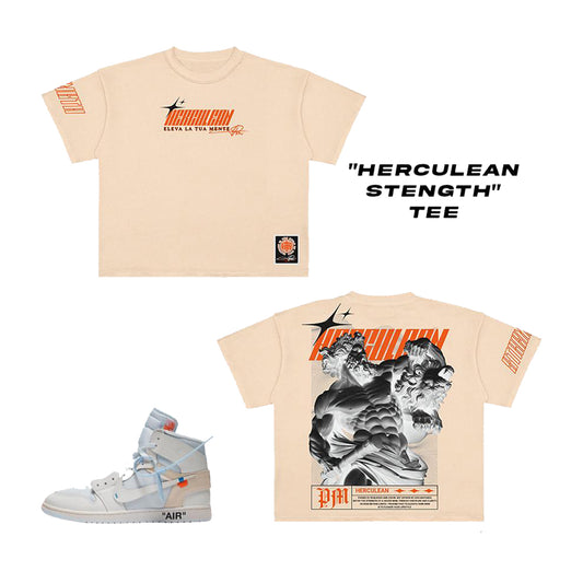 Premium Milano Mens Herculean Strength Crew Neck T-Shirt CT261-126 Cream