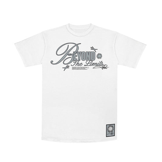 Premium Milano Mens Beyond The Limits Crew Neck T-Shirt CT262-109 White