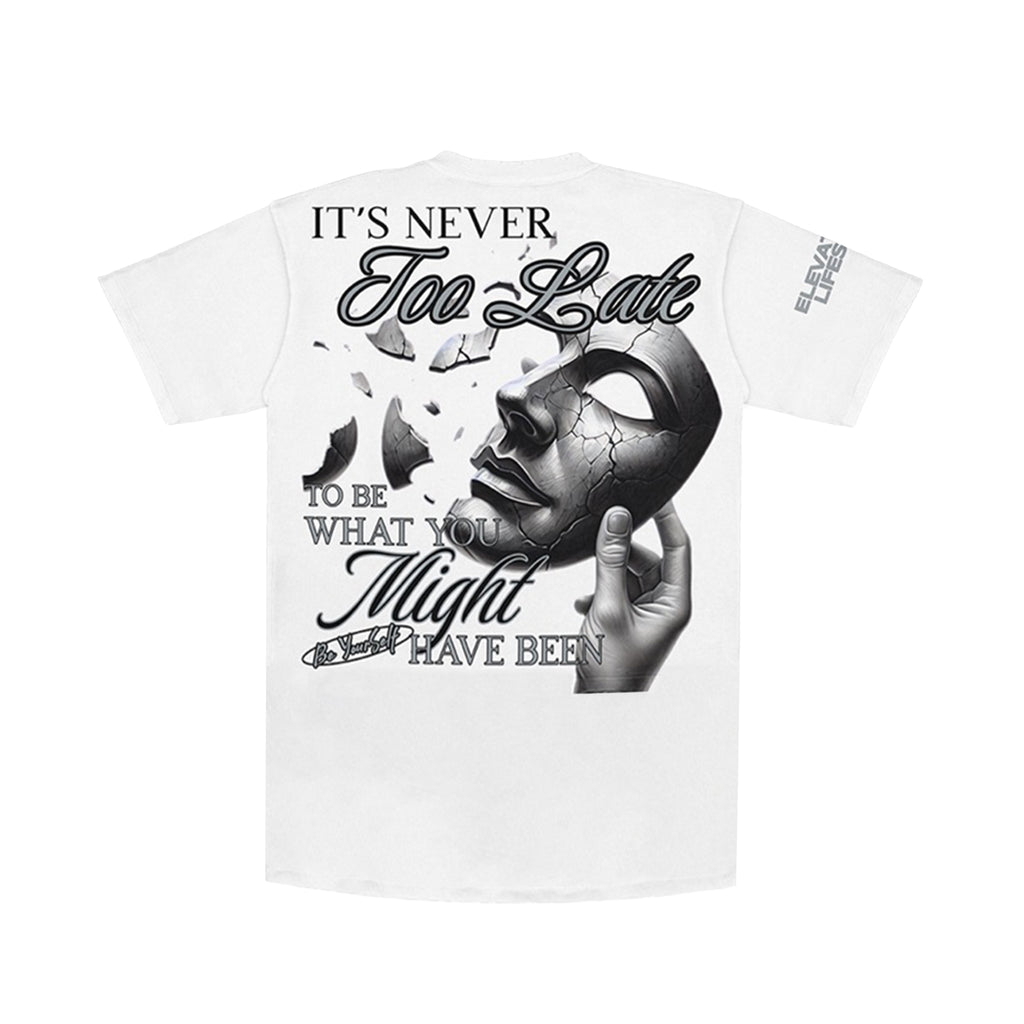 Premium Milano Mens Beyond The Limits Crew Neck T-Shirt CT262-109 White