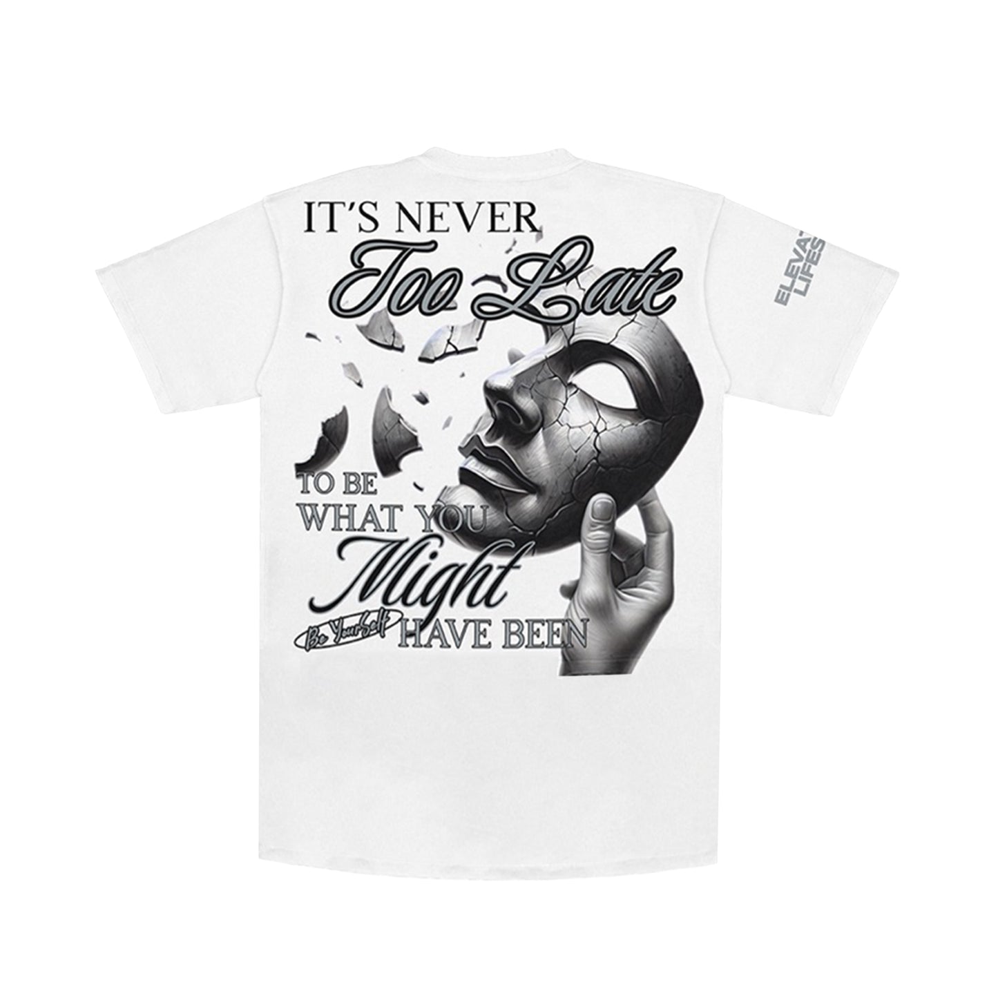 Premium Milano Mens Beyond The Limits Crew Neck T-Shirt CT262-109 White