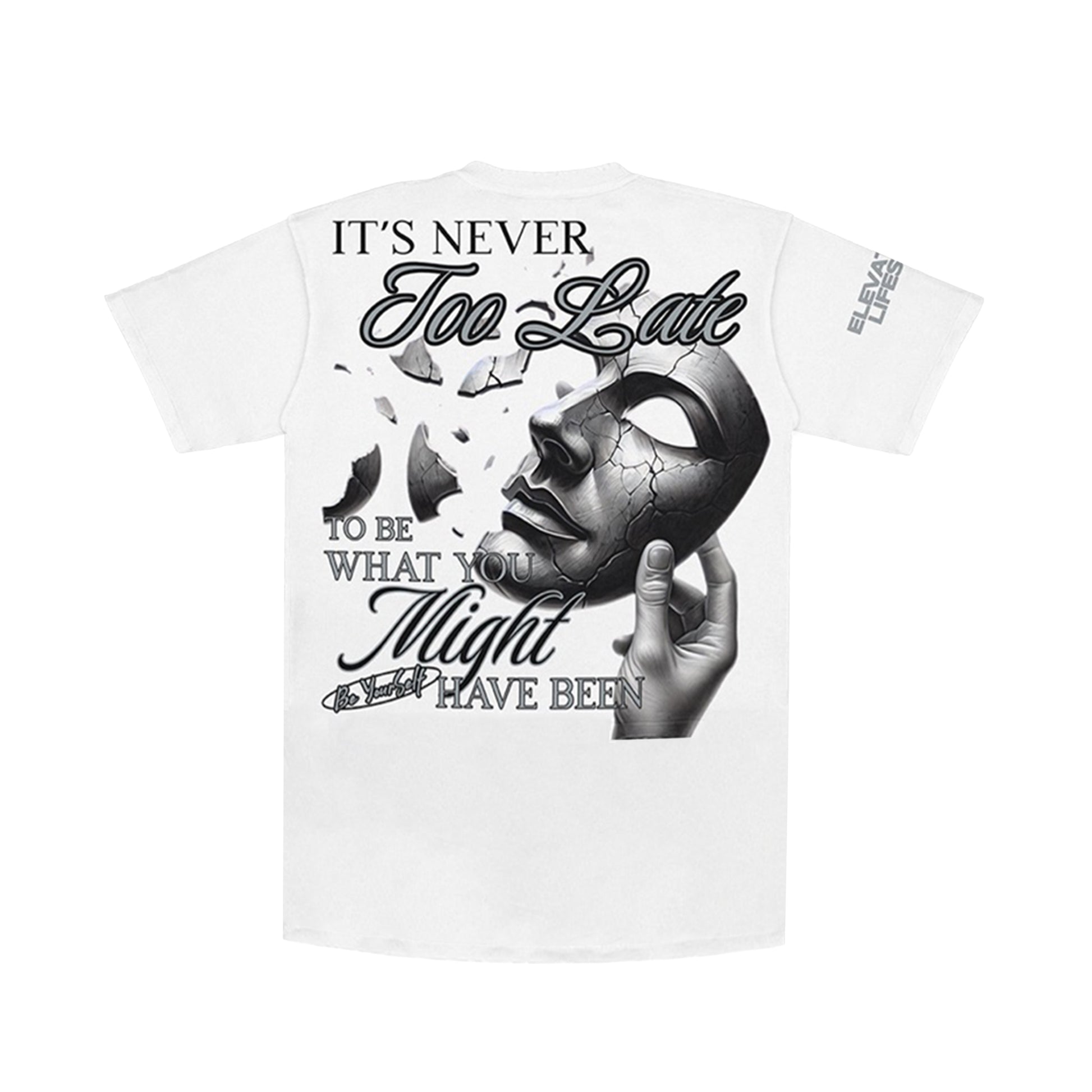 Premium Milano Mens Beyond The Limits Crew Neck T-Shirt CT262-109 White