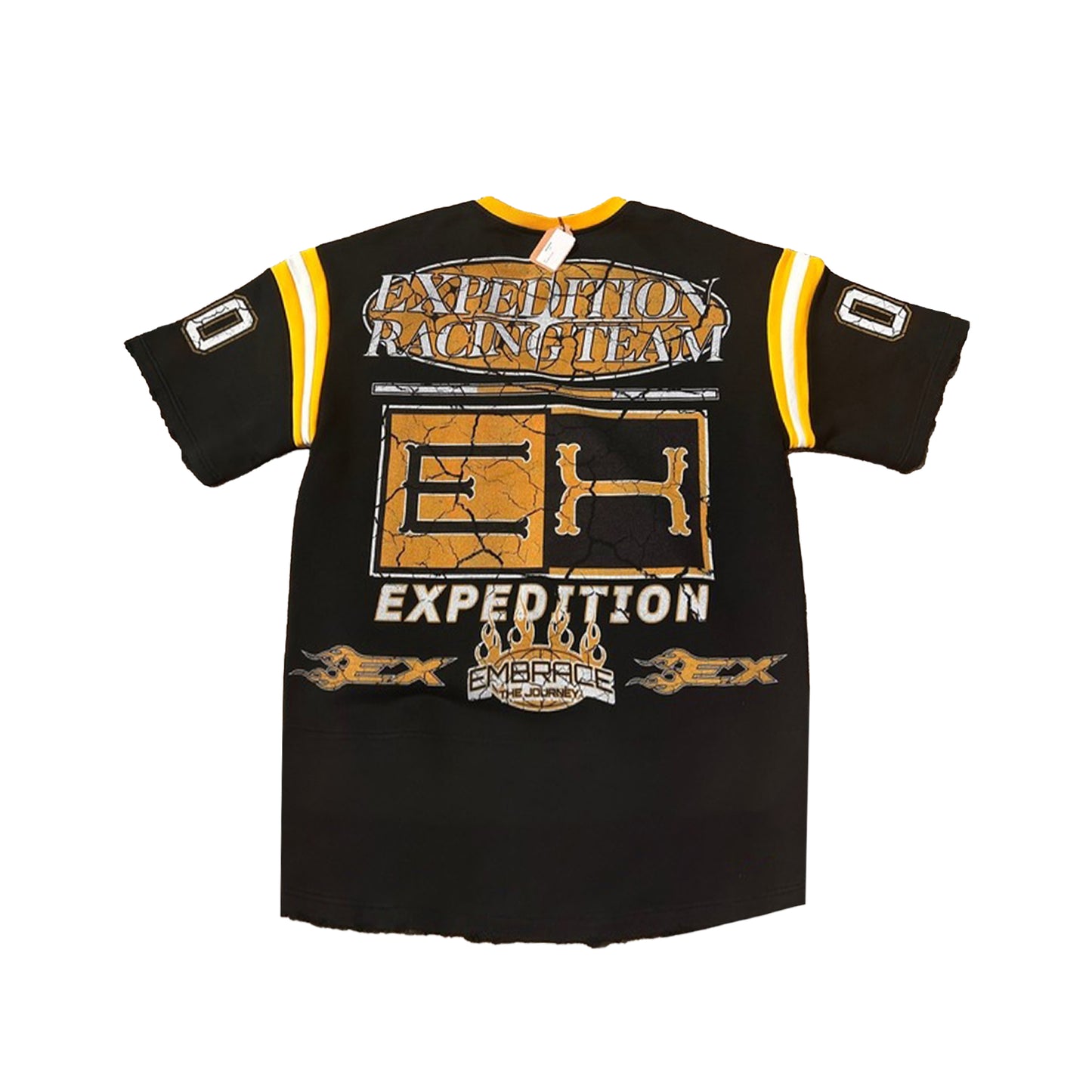 Expedition Mens Ride Or Die Oversized Crew Neck T-Shirt EXCTS26213 Black