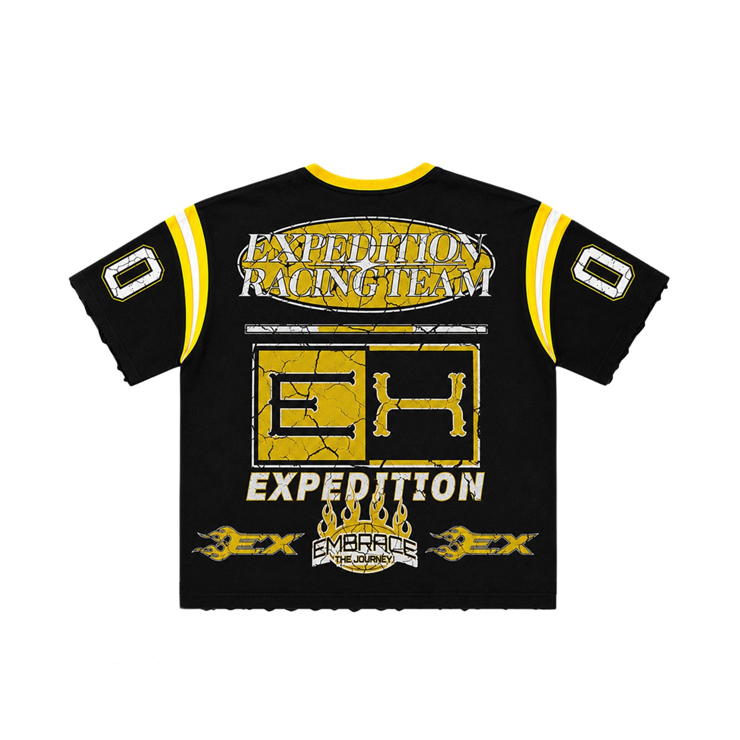 Expedition Mens Ride Or Die Oversized Crew Neck T-Shirt EXCTS26213 Black