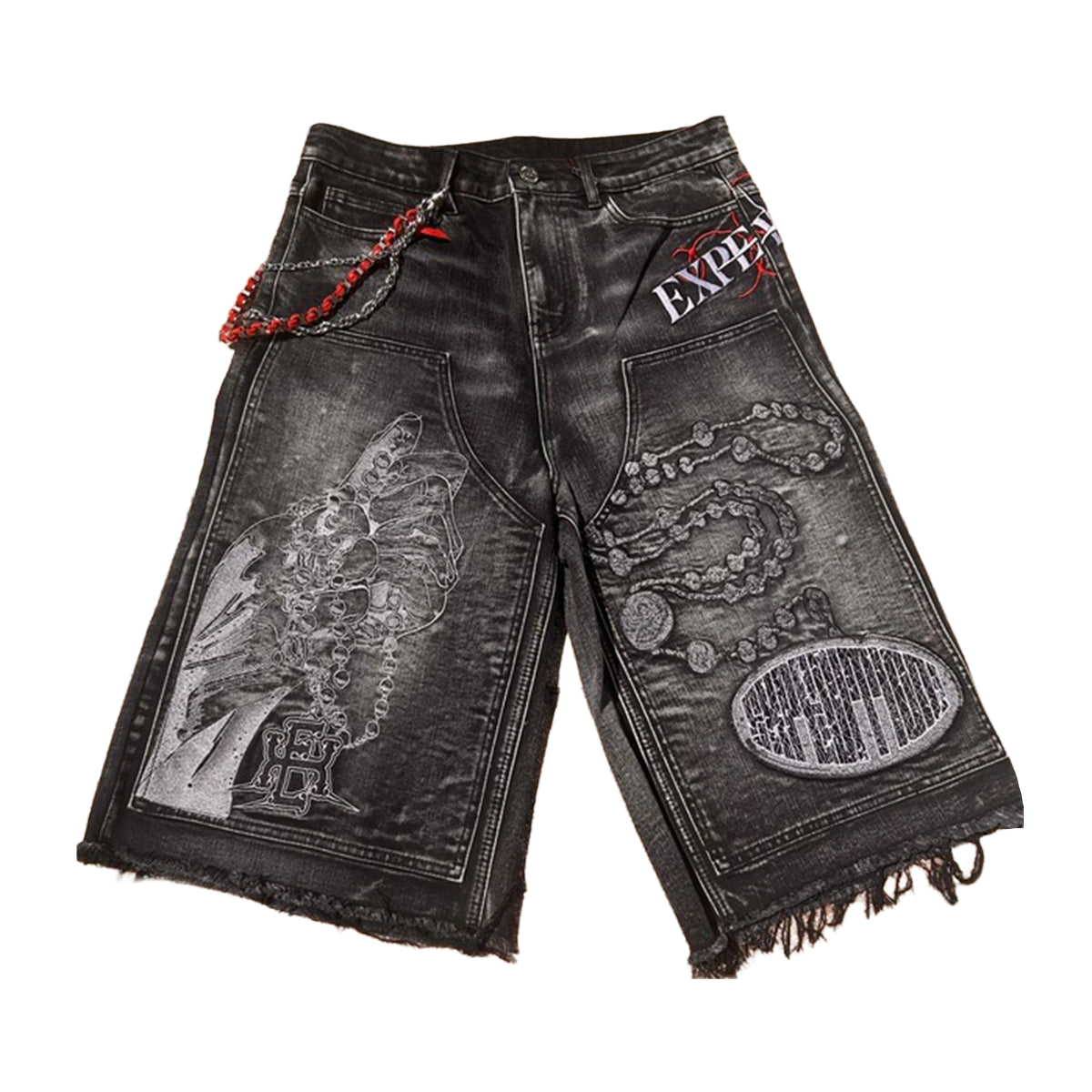 Expedition Mens Pray 4 keeps Denim Shorts EXDSS26217 Black