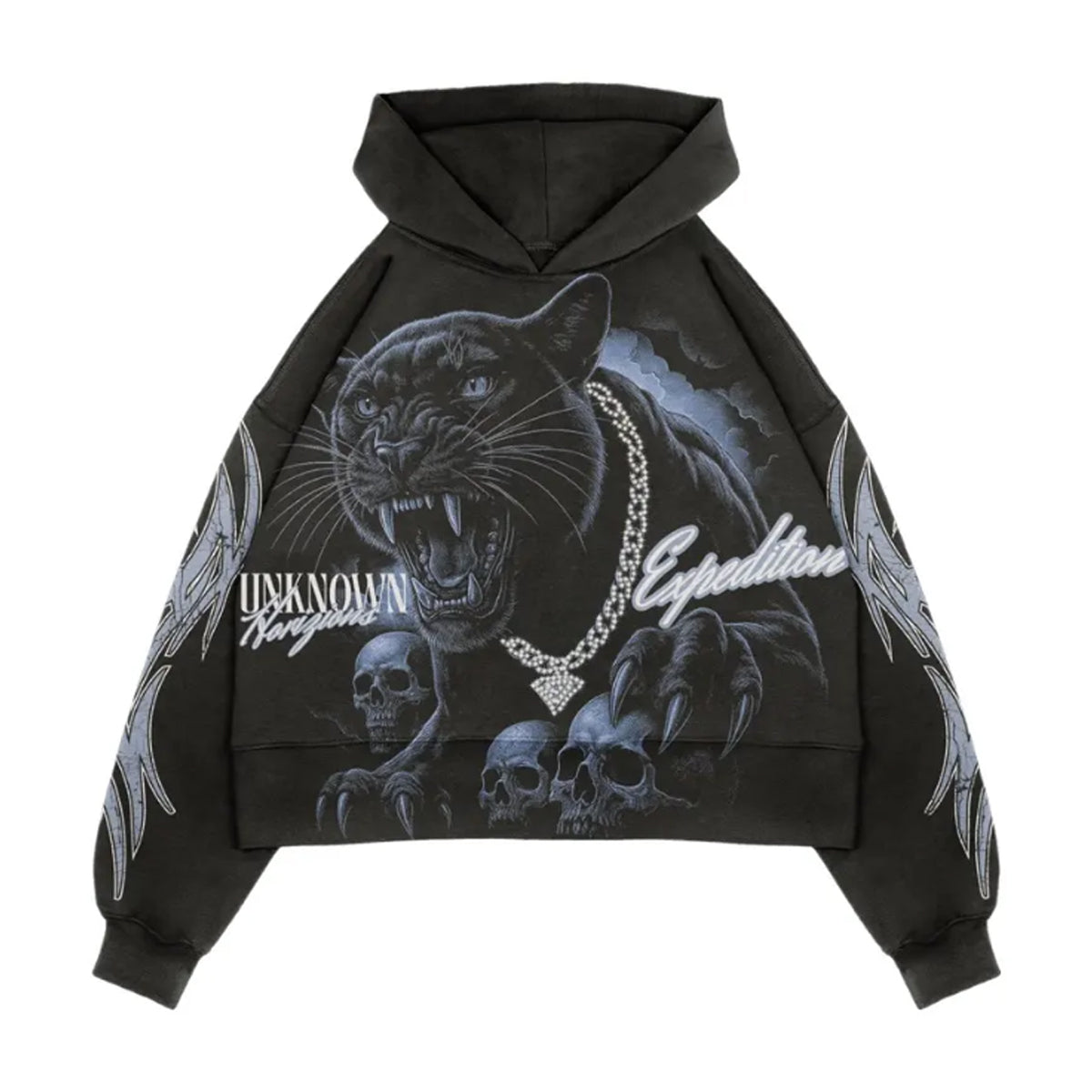 Expedition Mens Unknown Horizons Hoodie EXH102F25 Black Washed