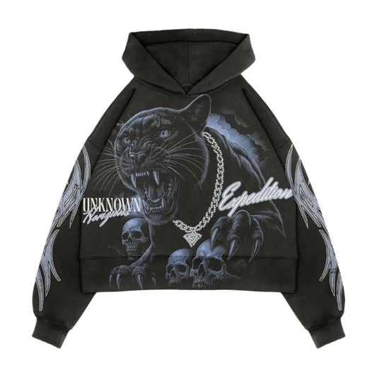 Expedition Mens Unknown Horizons Hoodie EXH102F25 Black Washed