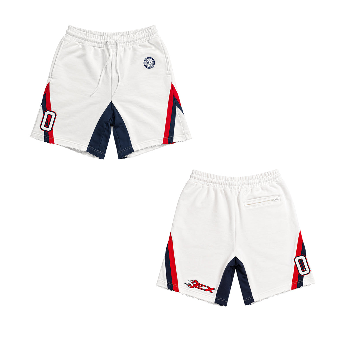 Expedition Mens Ride Or Die Sweatshorts EXSSS26213 White