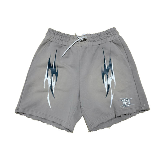 Expedition Mens Washed Tribal French Terry Sweatshorts EXSSS26218 Gray