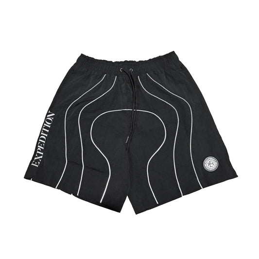 Expedition Mens 3M Reflective Piping Nylon Shorts EXWSS26219 Black
