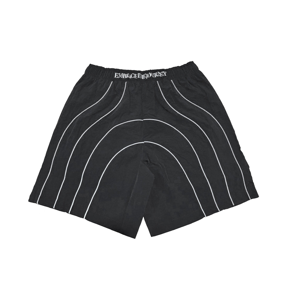 Expedition Mens 3M Reflective Piping Nylon Shorts EXWSS26219 Black