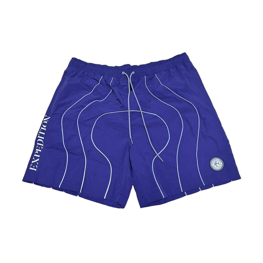 Expedition Mens 3M Reflective Piping Nylon Shorts EXWSS26219 Navy