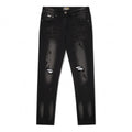 Premium Milano Mens Milan Slim Straight Jeans PM200002 Black/White