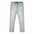 Premium Milano Mens Pisa Slim Straight Flair Jeans PM561211 Light Wash