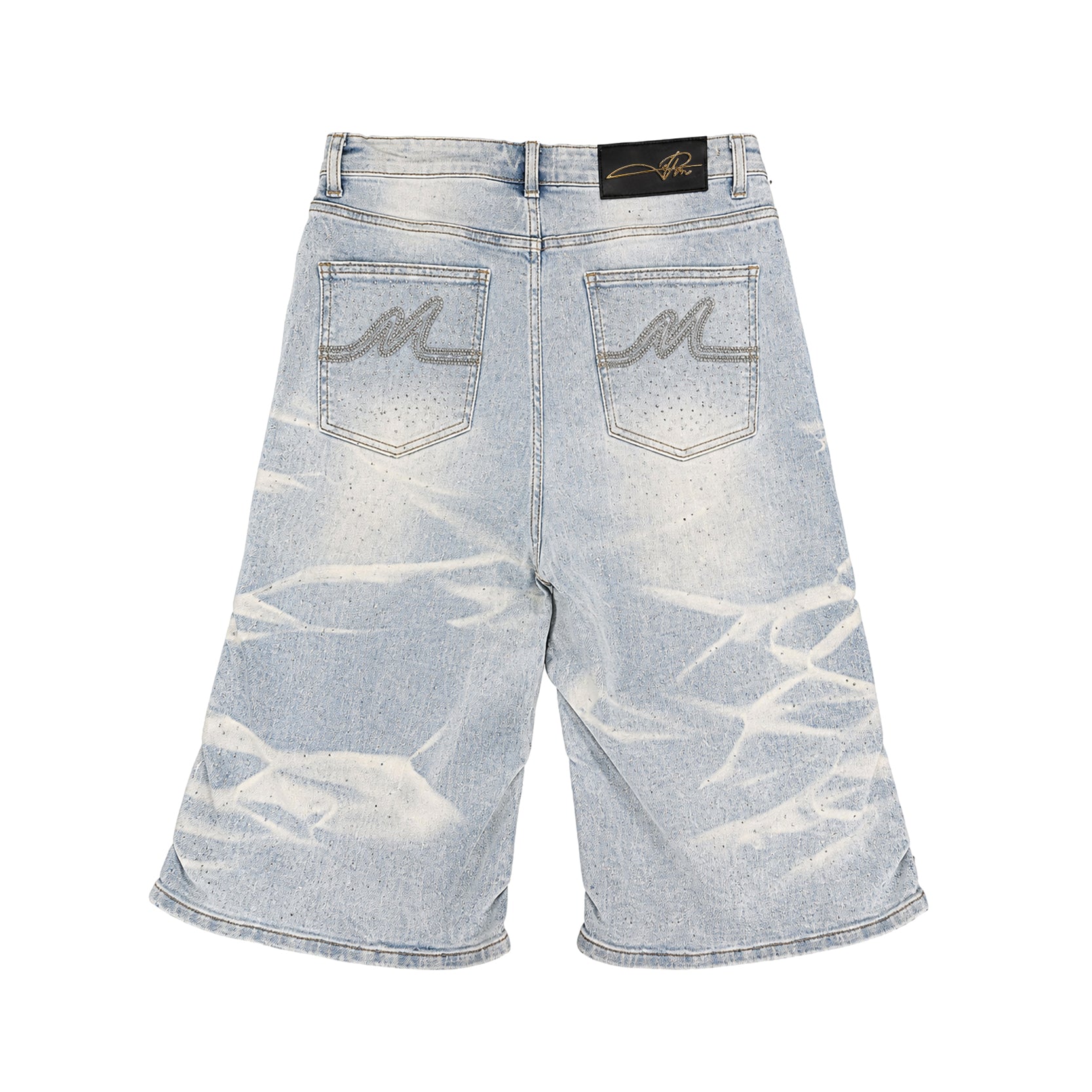 Premium Milano Mens Riviera Denim Shorts PMDS26J21-119 Medium Blue