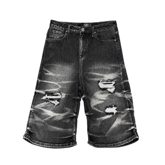 Premium Milano Mens Riviera Denim No Stone Shorts PMDS26J25-100 Black Wash