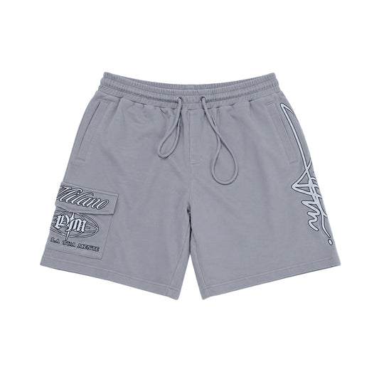 Premium Milano Mens 3M Elevata Fleece Cargo Shorts PMFS26914 Grey
