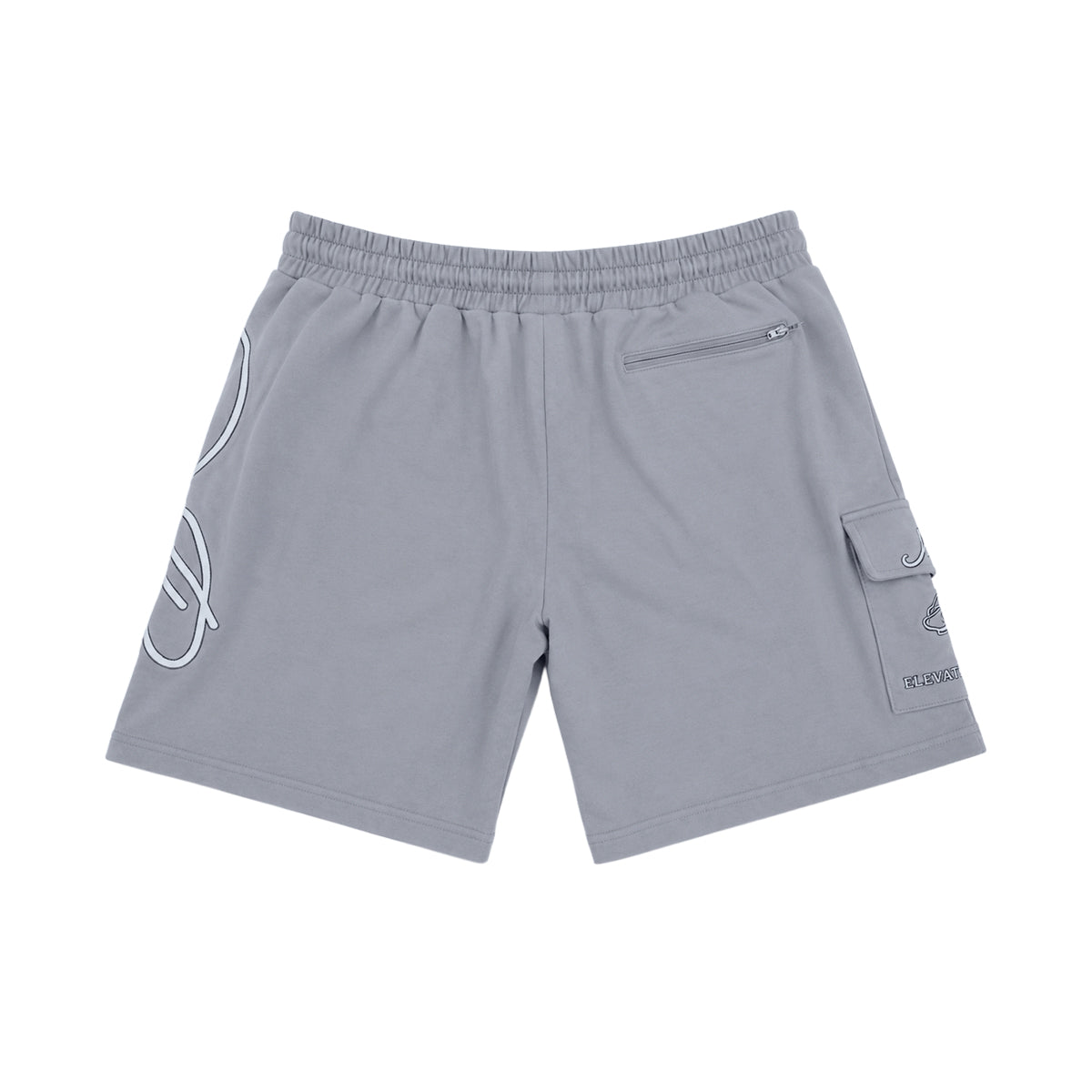 Premium Milano Mens 3M Elevata Fleece Cargo Shorts PMFS26914 Grey