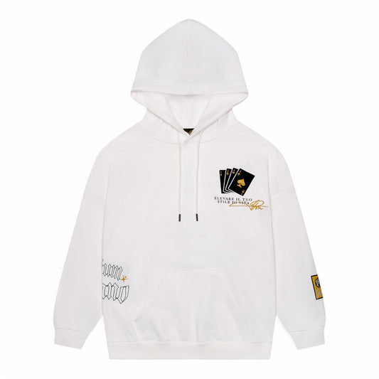 Premium Milano Mens Premium Ace Hoodie RHK4418 White