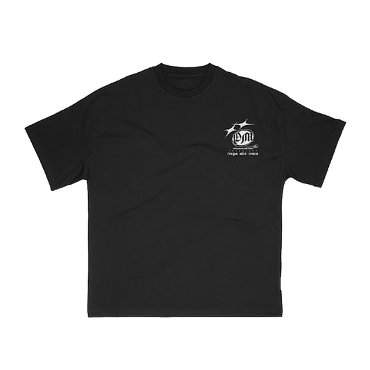 Premium Milano Mens Fortune Favors The Bold Crew Neck T-Shirt S25331-04 Black