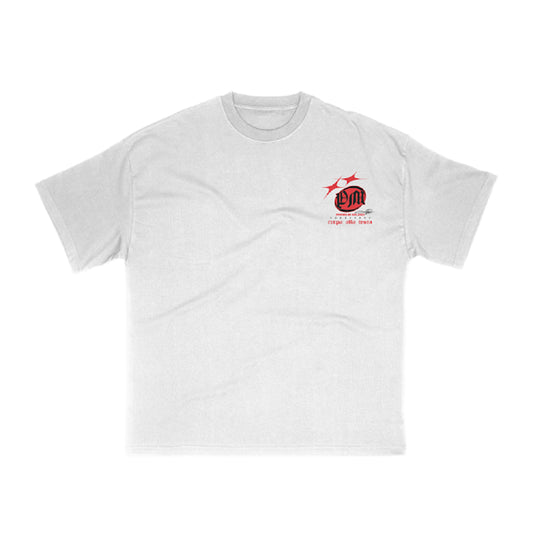 Premium Milano Mens Fortune Favors The Bold Crew Neck T-Shirt S25331-04 White