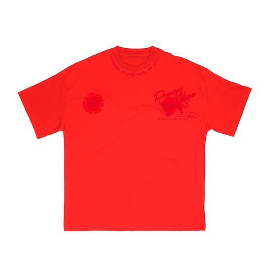 Premium Milano Mens Premium Panthera Crew Neck T-Shirt S25331-05 Red