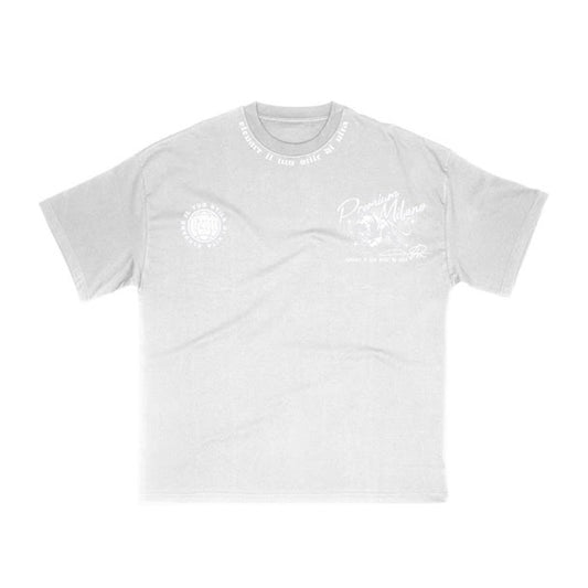 Premium Milano Mens Premium Panthera Crew Neck T-Shirt S25331-05 White