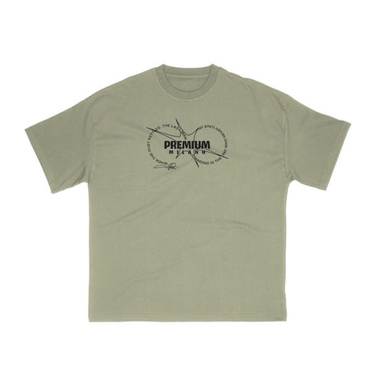 Premium Milano Mens Premium Concious Crew Neck T-Shirt S25331-07 Sage