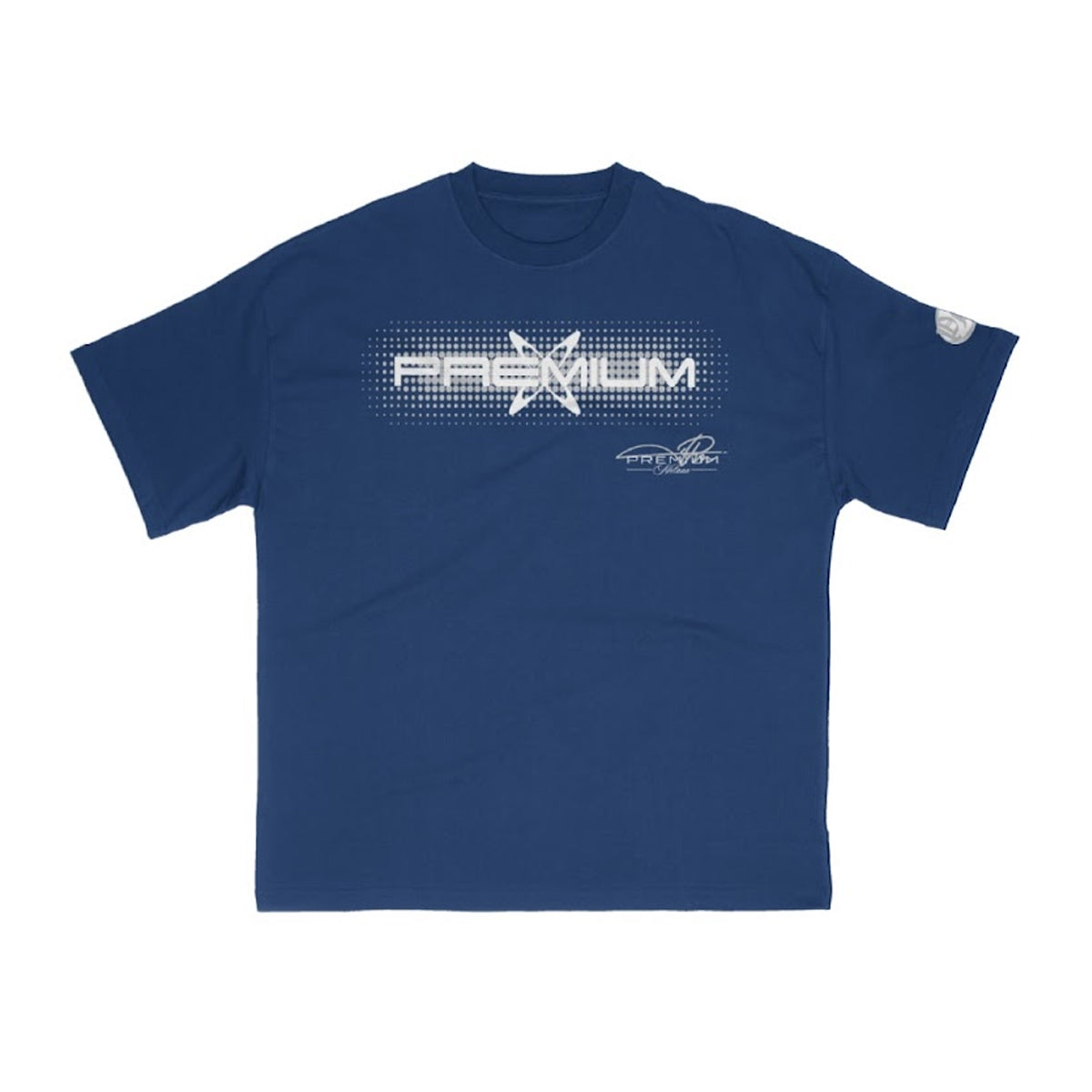 Premium Milano Mens Premium Ai Crew Neck T-Shirt S25331-11 French Blue