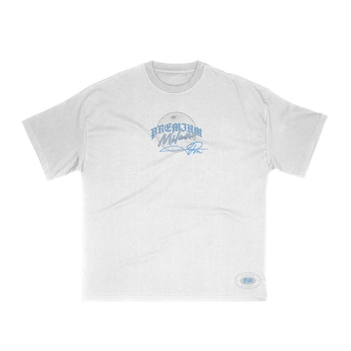 Premium Milano Mens One World Crew Neck T-Shirt S25331-16 White