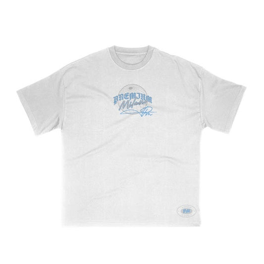 Premium Milano Mens One World Crew Neck T-Shirt S25331-16 White