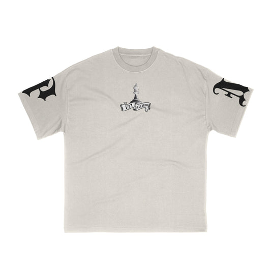 Premium Milano Mens Premium Checkmate Crew Neck T-Shirt S25415-46 Bone