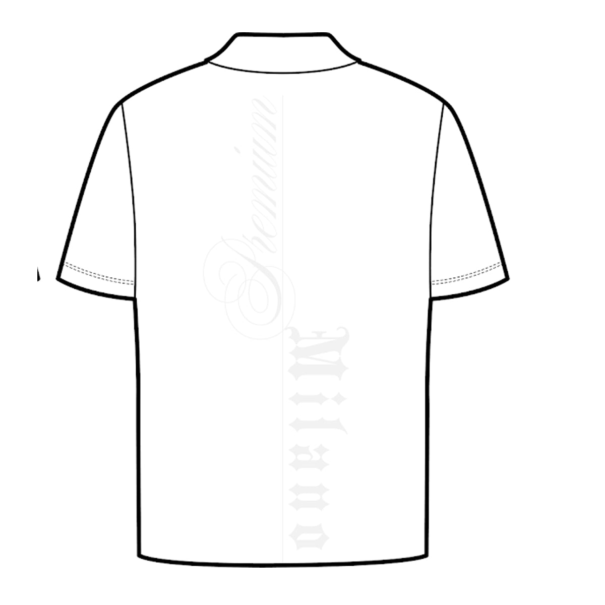 Premium Milano Mens Milano Tonal Polo Shirt S25415-51 White