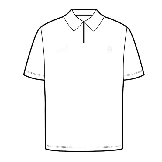 Premium Milano Mens Milano Tonal Emblem Polo Shirt S25415-52 White