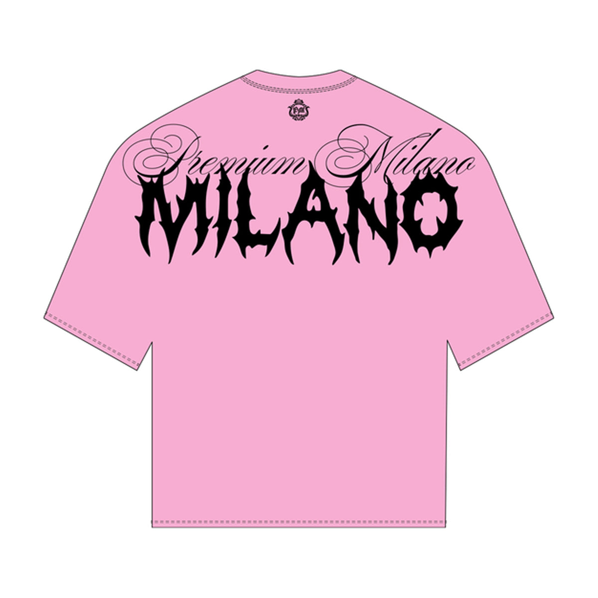 Premium Milano Mens Premium Love Card Crew Neck T-Shirt S2551-50 Pink