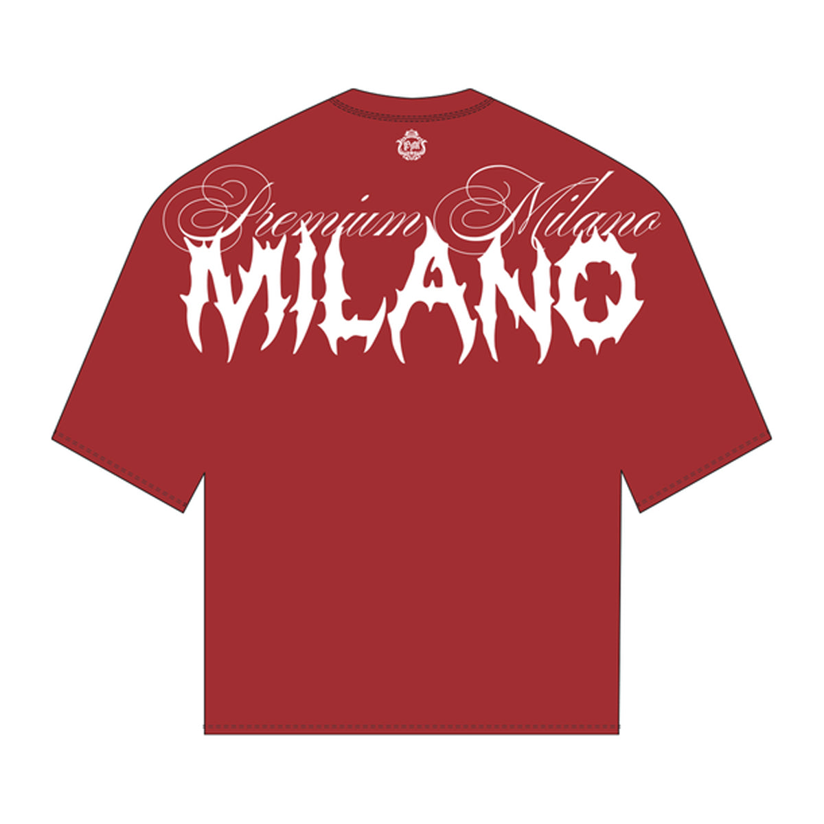 Premium Milano Mens Premium Love Card Crew Neck T-Shirt S2551-50 Wine