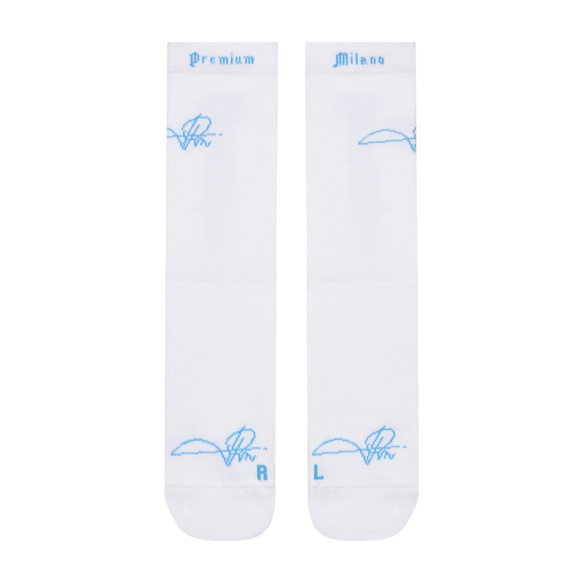 Premium Milano Mens Ellite Socks SXPM1963 White/University Blue