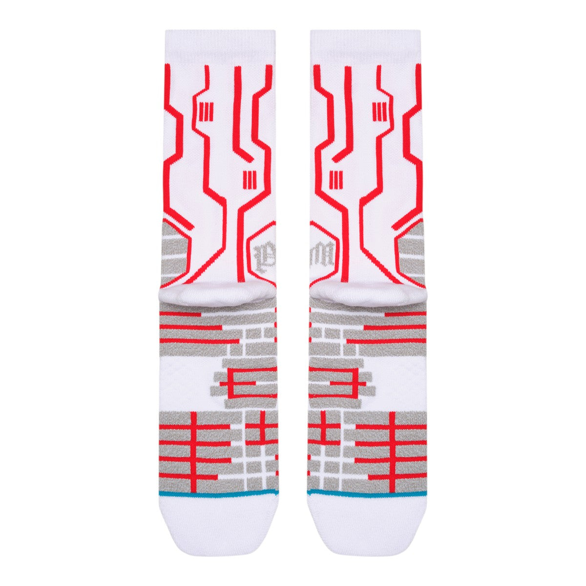 Premium Milano Mens Ellite Socks SXPM1974 White/Red/Gray
