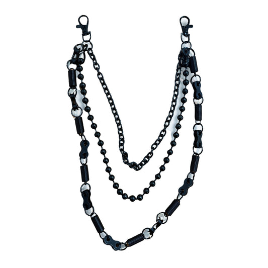 Premium Milano Mens Tiger Strip Bike Chain PCB4-OC Black